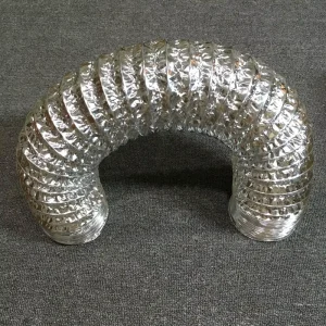 Aluminum Foil Alu Pet Single sided Al Pet Laminated Foil Film Flexible Duct Ventilation Duct Factory Direct Sales