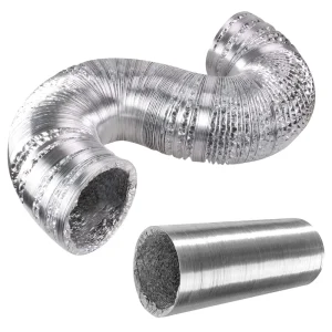Aluminum Foil Alu+PET Single Side Al+PET Laminated Foil Film Raw Material for Flexible Duct Ventilation Duct