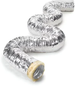 Aluminum Insulating Flexible Ventilation Duct Hose for Exhaust in Heating Cooling Air Conditioning Systems Hospital and School Use
