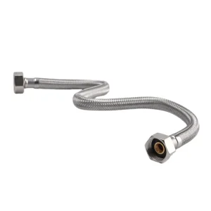 Aluminum Wire Braided Flexible Hose Pipe with 10-35mm Diameter 0-80 Working Temperature for Bathroom Kitchen Plumbing