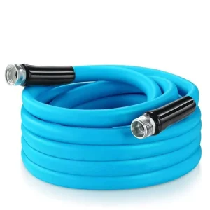 American Standard 3/4 Inch High Pressure Plastic PVC Quick Connect Garden Hose 3M Set for Irrigation Watering Flowers Car Wash