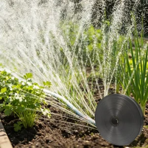 Anti Aging Black PE Rain Hose Long Life Layflat Irrigation Hose 100m Length 1 1.5mm Thickness for Outdoor Agricultural