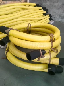 Anti-Aging Bulk Powder Delivery Rubber Hose for Cement Semi Trailer Unloading Pipeline