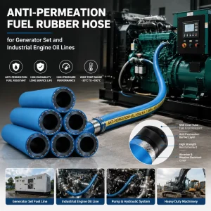 Anti Permeation Fuel Rubber Hose for Generator Set and Industrial Engine Oil Lines
