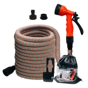 Anti Retractable Pivot Flexible 500ft Alloy Pressure High Copper Head With Pocket Pivot Expandable Garden Hose