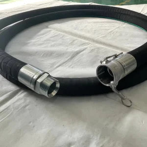 Anti-Static Blasting Hose for Open-Pit Mining Explosive Loading Tubing with Heavy-Duty Clamps Rat-Bite ANFO Transfer Pipe