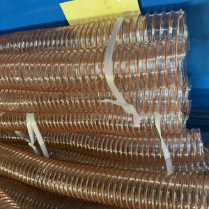 Anti Static Hose Clear Spiral PU Dustproof Ventilation Pipe Flexible Air PU Duct Hose Polyurethane Copper Wire Rubber Hoses