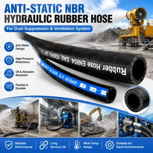 Anti Static NBR Hydraulic Rubber Hose for Dust Suppression & Ventilation System