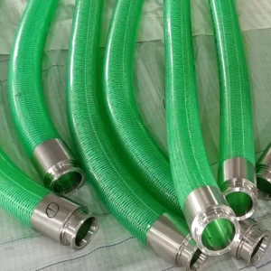 Anti Static Transparent PVC Garden Hose Soft Flexible with Steel Wire Lined Factory Supply Custom Cutting Process