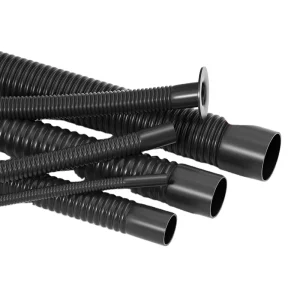 Anti static PTFE Corrugated Hose Black Acid Alkali Resistant Corrosion Resistant Discharge Pipe