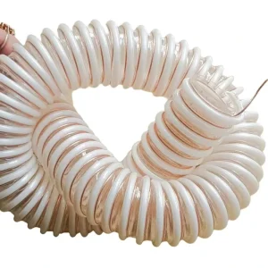 Anti-static PU Duct Hose 20-250mm Flexible Corrugated Abrasion-resistant Industrial Vacuum Hose for Grain Cement Dust Transfer
