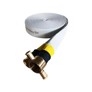 Approved Lay Flat Hose Double Jacket 100% Virgin Polyester 28bar EPDM Lining Fire Fighting Emergency Rescue High