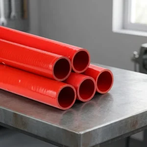 Auto Braided Extruded High Flexible Temperature Resistant Silicone Vacuum Hose With Custom Cutting Logo