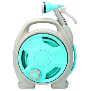 Auto Garden Retractable Plastic Water Hose Reel PVC ABS 10-15m Length 3/8 Diameter Adjustable Flexible Hose Nozzle Gardening