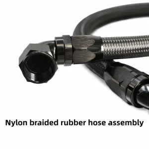 Auto Mod Oil Cooler Lines Vacuum Applications Rubber Hose Abrasion Corrosion Resistant Methanol Oil Lubricants Fittings
