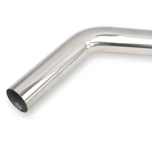Auto Truck Engineering Vehicle 45 Degree Mandrel Exhaust Pipe 4 Inch OD Stainless Steel Polished Finish Female Connection Fit