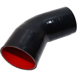 Auto Universal 145 Degree Elbow Black Silicone Rubber Hose