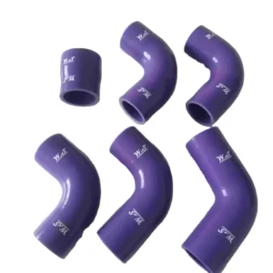 Auto Universal Radiator Reducer Turbo 45 Degree Elbow Silicone Purple Hose