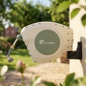 Automatic Garden Hose Reel Wall Mount PVC Hose Reel Retractable Watering Hose for Home Use