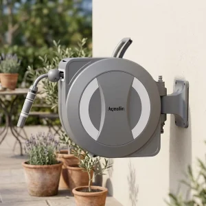 Automatic Garden Watering System with Motorized Retractable PVC Hose Outdoor Irrigation Tools 1 Inch Diameter 150 PSI Pressure