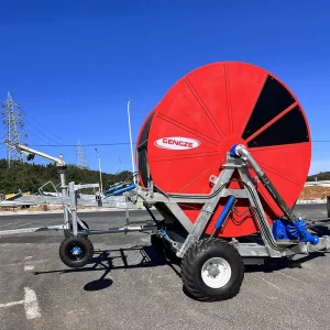 Automatic Stainless Steel Boom Truss Hose Reel Irrigation System with Remote Monitoring and Engine Core for Farm Use