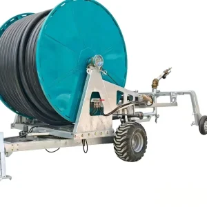 Automatic Traveling Hose Reel Irrigator Engine Gearbox Pump Remote Control Metal Rubber Construction