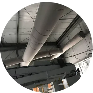 B Class Flame Retardant Flexible Fabric Air Duct Industrial Ventilation Hose for Factory Workshop Warehouse Plant HVAC System