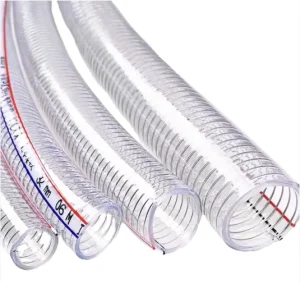 BPA Free REACH RoHS PVC Steel Wire Hose Food Grade Transparent High Temperature Tubing For Europe