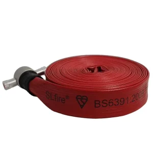 BS 6391 Type 3 UL Certified Rubber Covered Fire Hose 2.5″ X 30 M Fitted with BS 336 NH Aluminium Couplings