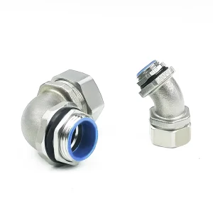 Bent Hose Fitting 90 Degree Elbow Metal Cable Gland Waterproof PVC Conduit Fittings