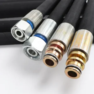 Bespoke High Pressure Hydraulic Hose Assembly Steel Wire Reinforced Rubber Oil Pipe Universal Crimped Fitting for Crane System