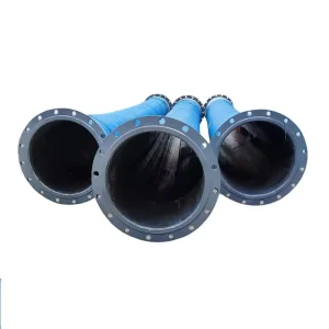 Best selling Industrial High Pressure Flexible Wear resistant Sandblasting Large Diameter Suction Drainage Flange Rubber Hose