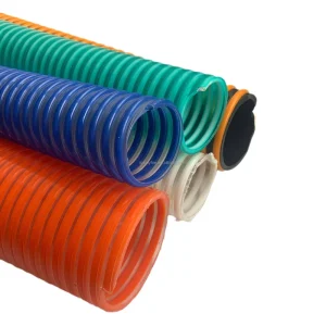 Big Size Plastic Helix Water Hose with Pin Lug Coupling for Water Pump Discharge