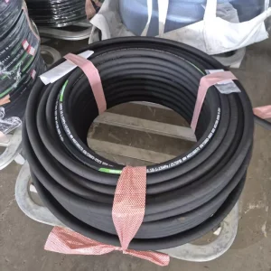 Black EPDM Rubber Braided Hydraulic Radiator Coolant Water Heater Industrial Hose/Pipe R1/R2 Model