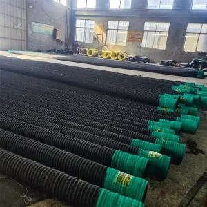Black Head Wear-Resistant Agriculture EPDM Rubber Steel Wire Hose 102mm 10m Long Anti-Aging Anti-Corrosion Cutting