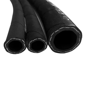 Black Hydraulic Rubber Hose Steel Wire Braided Oil Pipe