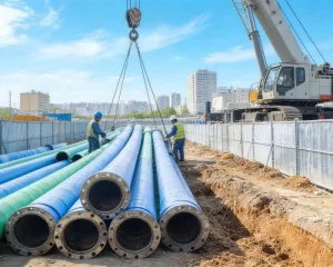 Black NBR Rubber High Pressure Discharge Suction Hoses Cutting Service Multiple Sizes Dredging Projects
