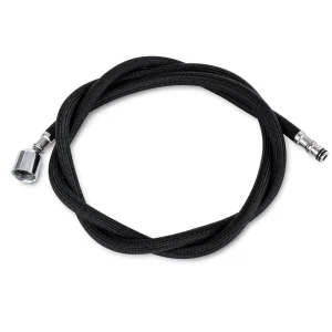 Black Nylon Braided Durable Flexible Pull-Out Kitchen Bathroom Faucet Hose with Quick Connect 360 Swivel Connection