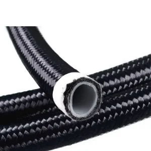 Black Nylon Braided PTFE Oil Cooler Hose Fuel Line Oil Gas Hose