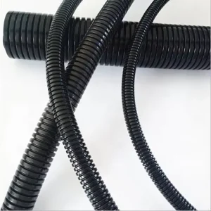 Black Nylon Corrugated Hose Plastic Tubes Corrugate Pipe Bellows