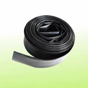 Black PE Layflat Main Hose for Irrigation System Woven Drip Layflat Braided PE Agriculture High-pressure Explosion-proof Pipe