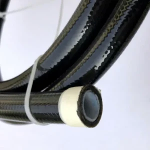 Black PU Coated AN10 Inner PTFE Braided Stainless Steel Fuel Hose for Automotive Cooling System Water Pump Type 12