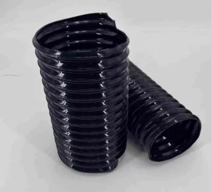 Black PU Polyurethane-Coated Copper-Wound Steel Wire Flexible Hose for Industrial Vacuum Cleaner Printing Machine Rubber Hose