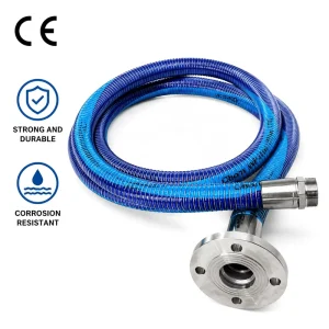 Black PVC Chemical Rubber Hose Reinforced with Polypropylene Textile Braid Used for Conveying Chemicals in Chemical Plants