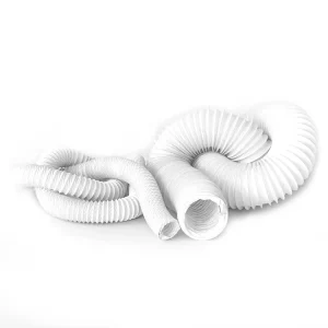 Black PVC Coated Aluminum Vent Tube Heat Resistant Flame Retardant Flexible Air Duct Hose 12inch 10m European Design