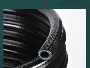 Black PVC Flexible Hydraulic Hose Tube 3-6 Ply Polyester Reinforced Safety Custom Cutting Processing Service