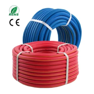 Black PVC High Pressure Industrial Gas Pipe Welding Hose Braided Rubber Oxygen Acetylene Gas Hose for Cutting and Moulding