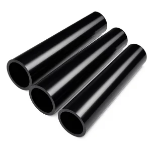 Black Rigid Plastic Tube Hollow Plastic Pipe DIY Projects Durable ABS PP PC Tubing 40×3 Inches for Greenhouse Dog Agility Maker
