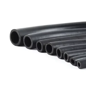 Black Synthetic Rubber Hose Braided Hydraulic Rubber Pipe Steel Wire Industrial Use Custom Cutting Moulding