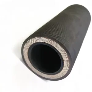 Black Synthetic Rubber Steel Wire Oil Water Hydraulic Hoses 3.5mm/5.7mm Wall Thickness Factory Processed Cutting